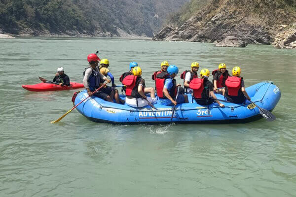 body surfing in rishikesh with rafting